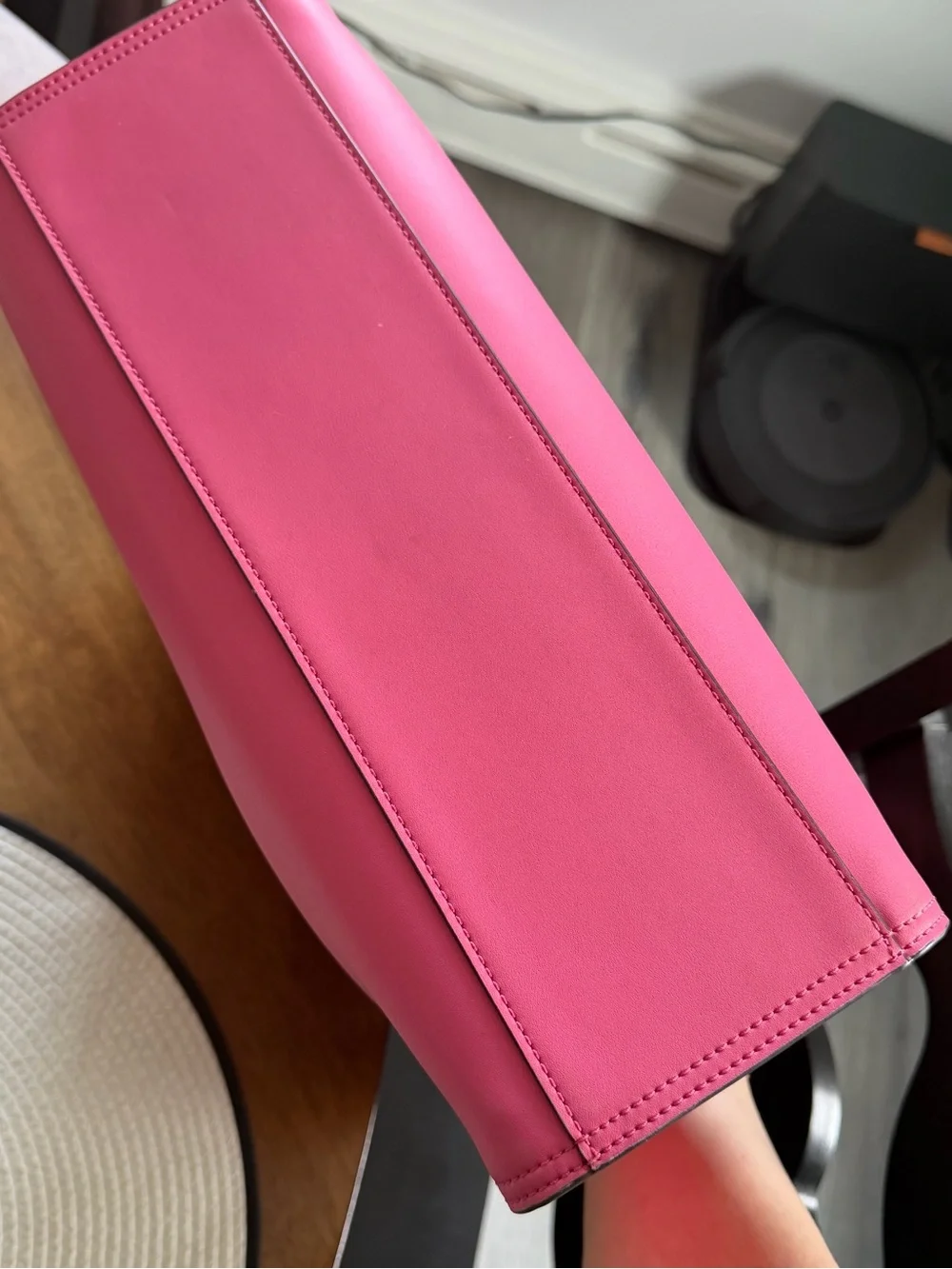 Tory Burch Ella Bio Tote in Pink Love with crossbody strap